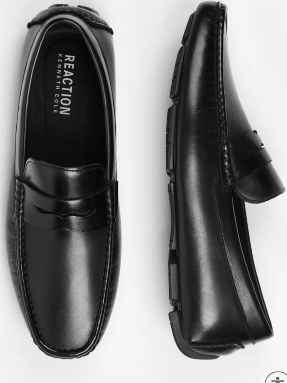 NWT⛱️Kenneth Cole Reaction - Black Sergio Penny Driving Loafer - 8.5
